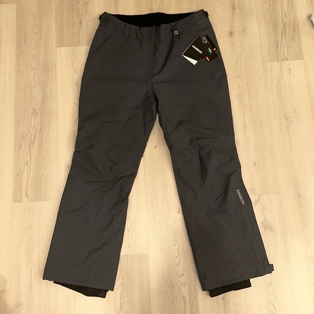 Karbon Element waterproof insulated ski snowboard pants men’s Charcoal
